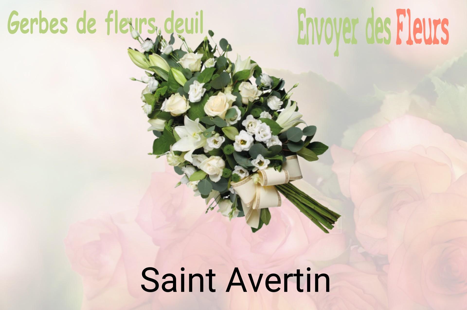 Gerbe de fleurs de deuil livrée à Saint-Avertin